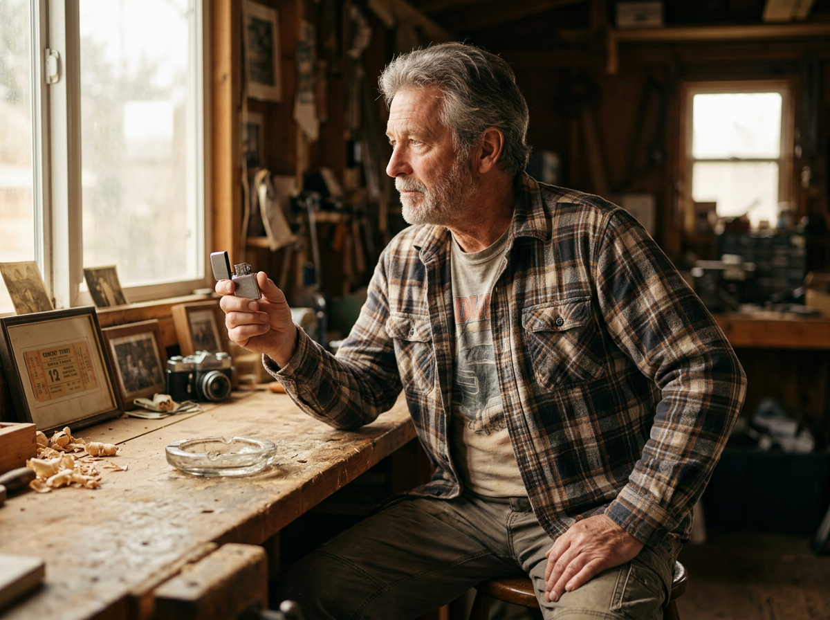 Older man enjoying time outdoors, relaxed