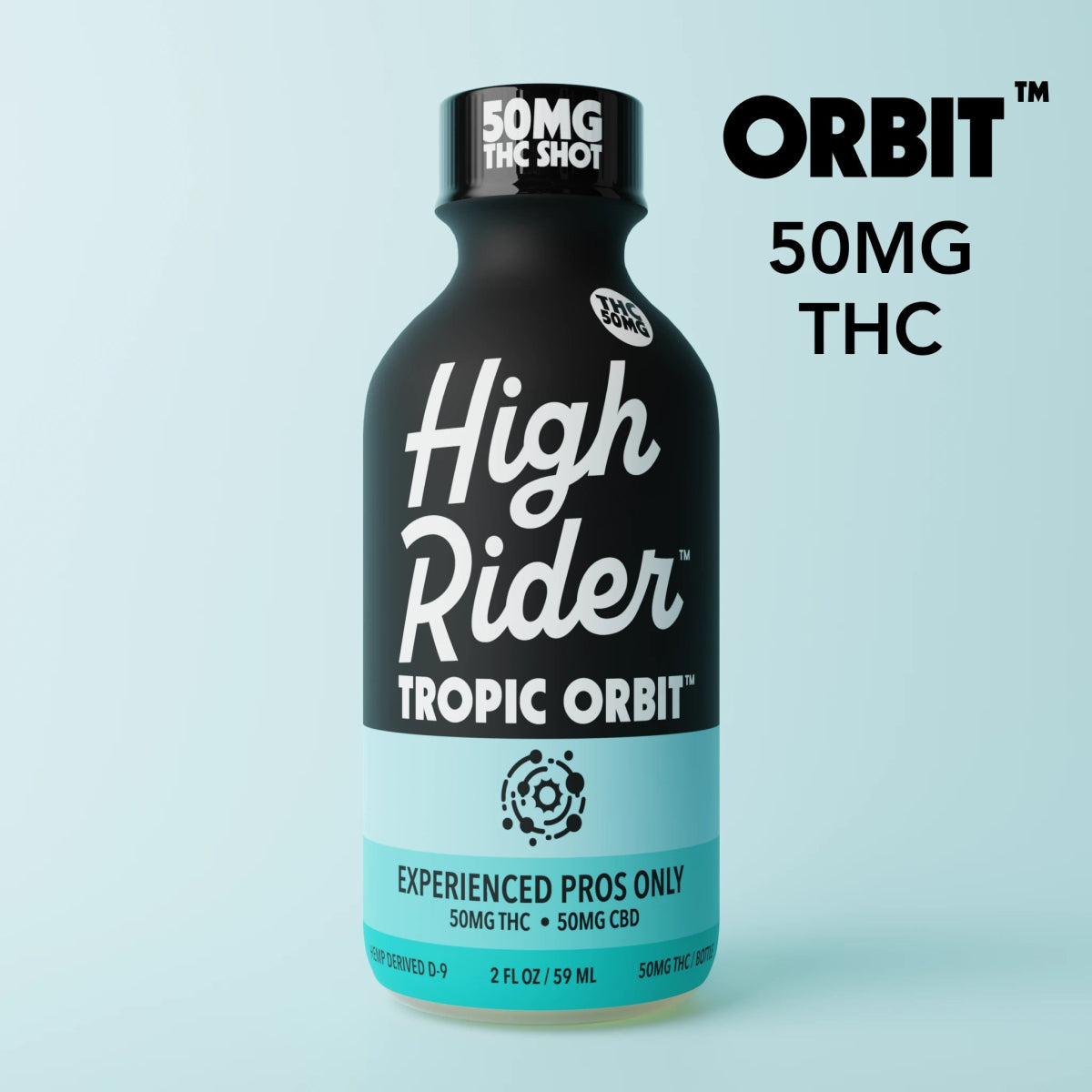 High Rider Tropic Orbit 50MG THC Shot Bottle